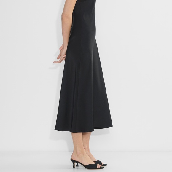 Aritzia Charmaine Strapless Satin Slip Dress in Black | NWT | Size L - Picture 2 of 5